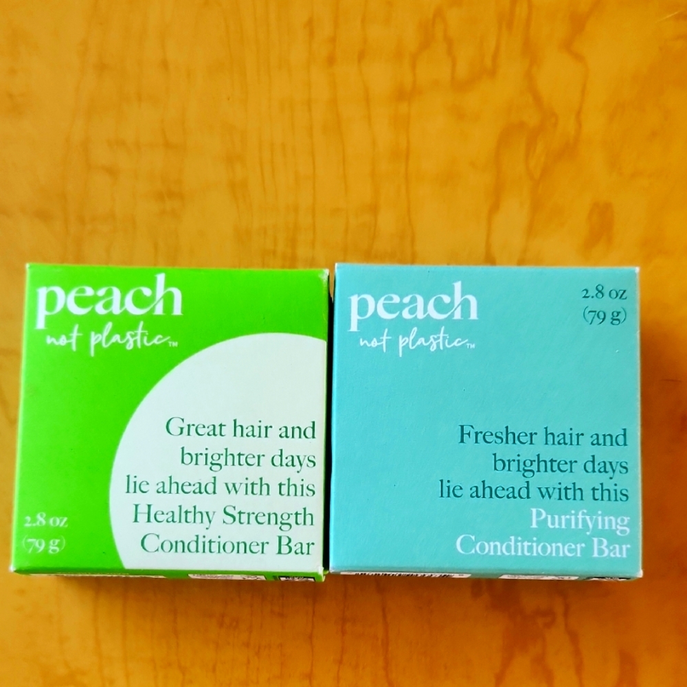 NWT Discontinued Peach Nor Plastic Conditioner Bar Set